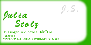 julia stolz business card